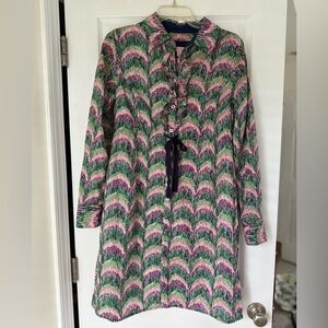 LILLY PULITZER Shirt Dress Size 6 Lined Career Office Resort Vacation Preppy